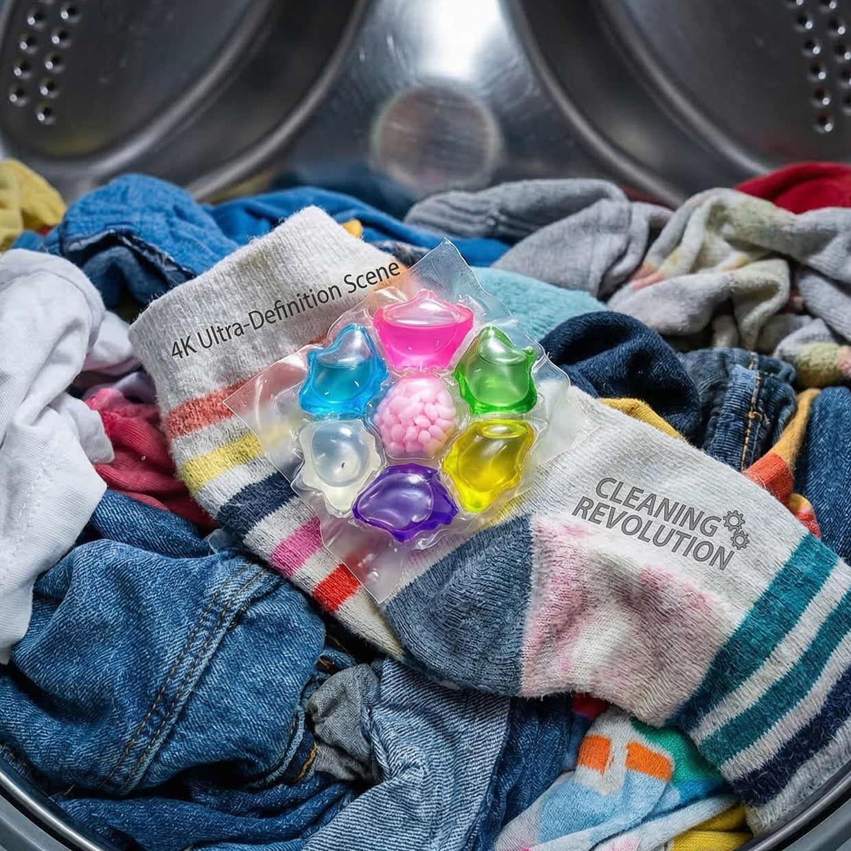 Concentrated Liquid Laundry Detergent Pods (100Pc)