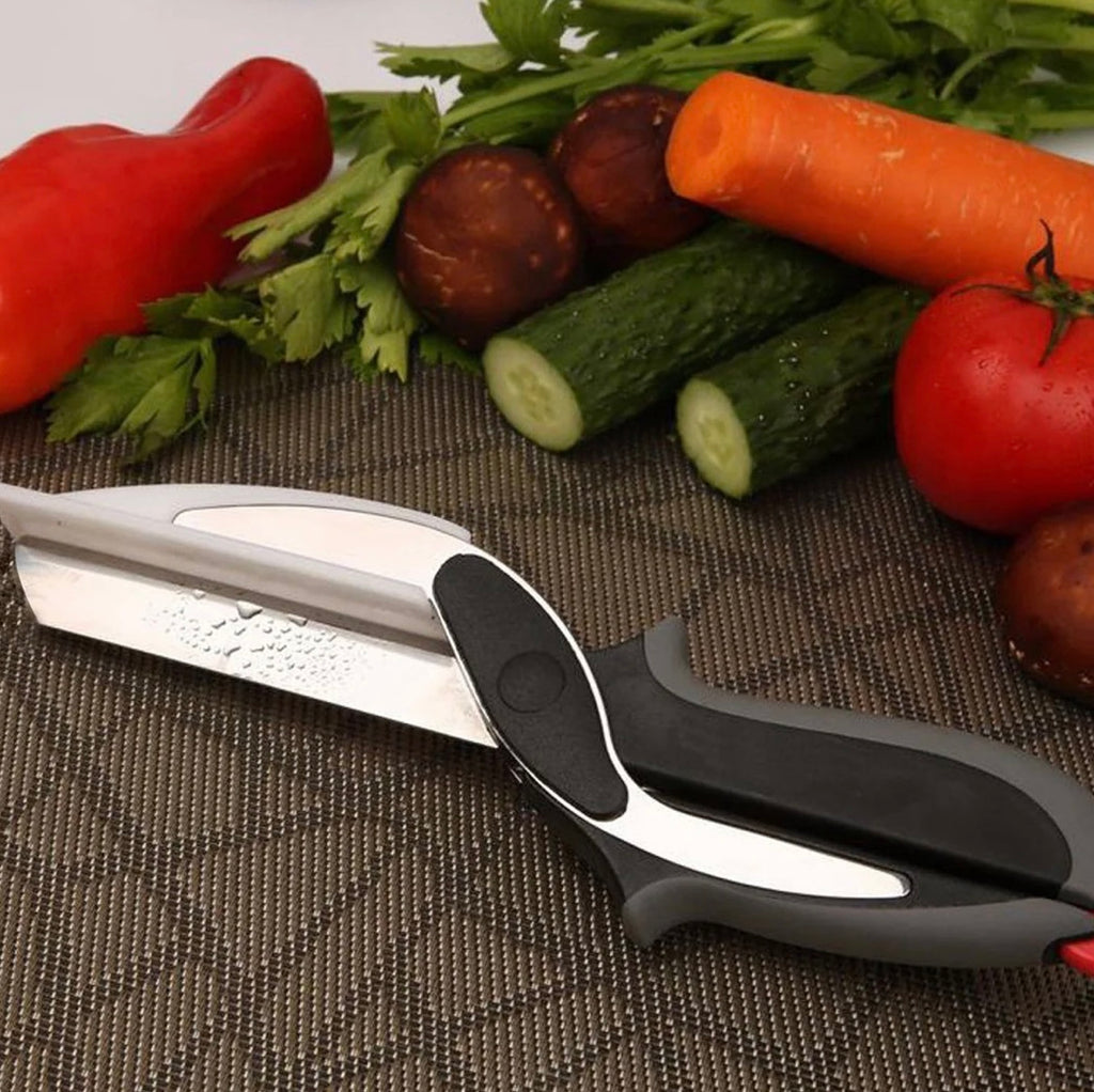 073 Stainless Steel 4 In 1 Clever Cutter Black ( 2 pieces)
