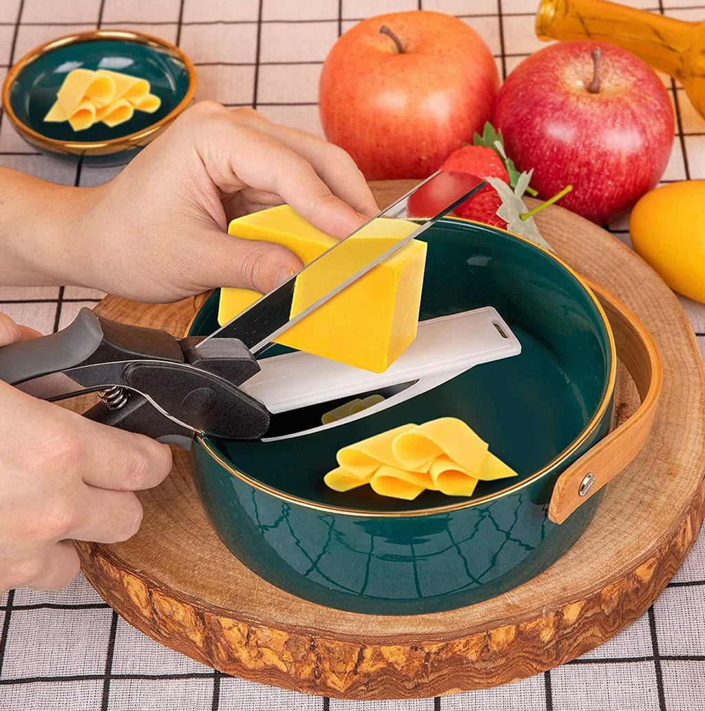 073 Stainless Steel 4 In 1 Clever Cutter Black ( 2 pieces)